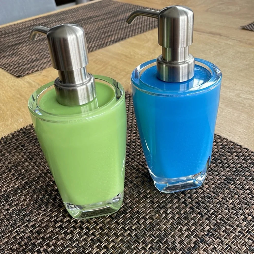 2pk Acrylic Plastic Liquid Soap Pumps